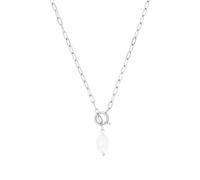 s.Oliver Collier avec pendentif en acier inoxydable/argent sterling 925 pour femme, collier, avec cristal, livré dans un coffret cadeau à bijoux.