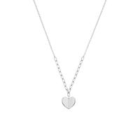 s.Oliver 2040589 Chaîne avec pendentif en forme de cœur en argent sterling 925 42 + 3 cm Argenté Livré dans une boîte cadeau