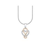 S.Oliver collier coeur infini pour femme en argent sterling