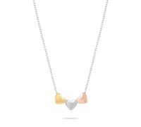 s.Oliver Collier élégant en acier inoxydable poli - Argenté - Chaîne d'ancre de 40 cm - Imperméable et doux pour la peau