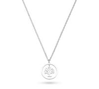 s.Oliver Collier élégant en acier inoxydable poli - Argenté - Chaîne d'ancre de 47 cm - Imperméable et doux pour la peau