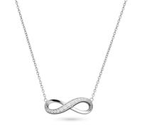 s.Oliver Collier élégant en argent 925 poli - Chaîne d'ancre de 45 cm - Imperméable et doux pour la peau