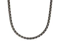 s.Oliver Collier en acier inoxydable pour homme, collier, argent, livré dans un coffret cadeau à bijoux