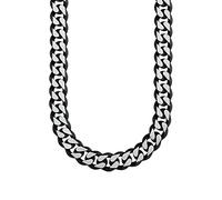 s.Oliver Collier en acier inoxydable pour hommes, 50 cm, Argent, Livré dans une boîte cadeau de bijoux