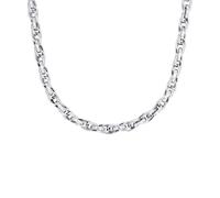 s.Oliver Collier en acier inoxydable pour homme, collier, argent, livré dans un coffret cadeau à bijoux