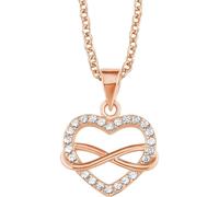 S.Oliver Collier femme carte du monde en argent sterling avec zirconium