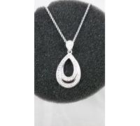 S.Oliver Collier Femmes avec Pendentif Argent Rhodié Zircon (540483) Neuf +