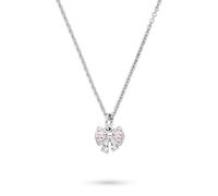 s.Oliver Collier pour fille - Argent 925 avec pierres de zircone - Argent - Chaîne d'ancre réglable de 40 cm - Imperméable et doux pour la peau