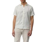 s.Oliver Coupe Droite : Chemise légère à Manches Courtes 100% Lin Bleu Profond XXL