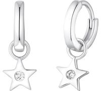 s.Oliver Créoles filles avec étoile en argent 925, zirconium