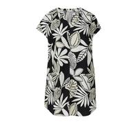 s.Oliver CURVE Robe d’été ivoire / noir / blanc, Taille 48