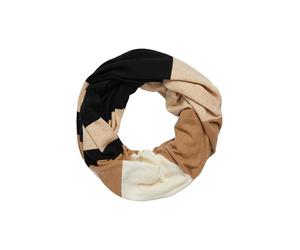 s.Oliver Écharpe décontractée en tricot fin avec rayures et anneau logo, 81 g 6_ beige, taille unique