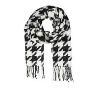 s.Oliver Écharpe noir / blanc naturel, Taille One Size