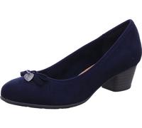 s.Oliver Escarpins élégants à Petit Talon pour Femme, Bleu Marine, 37 EU