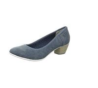 s.Oliver Femme 22301 Chaussures à Talons-Avant du Pieds Couvert, Bleu Denim 802, 36 EU