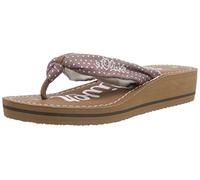 s.Oliver Femme 27117 Sandales Ouvertes à Talon compensé, Beige Comb 374, 40 EU