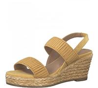 s.Oliver Femme 5-5-28300-28 Sandale cale, Jaune, 40 EU