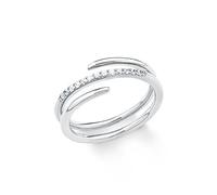 s.Oliver Femme 925 Argent|#Silver Blanc Zircon