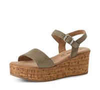s.Oliver Femme Damen 5-28313-44 Sandale cale, Pistache, 41 EU