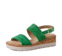 s.Oliver Femme Damen 5-28701-44 Sandale cale, Vert, 40 EU