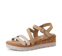 s.Oliver Femme Damen 5-28702-44 Sandale cale, Beige Comb, 38 EU