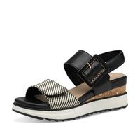 s.Oliver Femme Damen 5-28705-44 Sandale cale, Noir/Comb, 42 EU