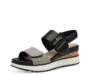 s.Oliver Femme Damen 5-28705-44 Sandale cale, Peigne Noir, 40 EU