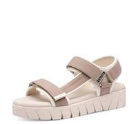 s.Oliver Femme Damen 5-28706-44 Sandale Plate, Taupe, 38 EU