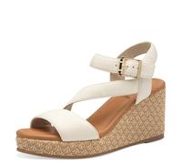 s.Oliver Femme Damen 5-28707-44 Sandale cale, crème, 39 EU