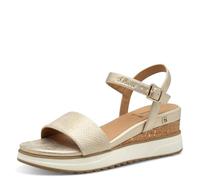 s.Oliver Femme Damen 5-28708-42 Sandale cale, Champagne, 37 EU