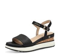 s.Oliver Femme Damen 5-28708-42 Sandale cale, Noir, 37 EU