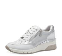 s.Oliver Femme Damen Sneaker Low 5-23608-42 Basket, Blanc/Argent, 38 EU