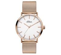 s.Oliver Femme Quartz Montre avec Bracelet en Acier Inoxydable SO-3146-MQ