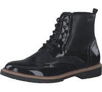 s.Oliver Femmes Bottines laquées Brogue Bottes à lacets perforées 5-25255-43, Taille:41 EU, Couleur:Noir