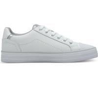 s.Oliver Femmes Chaussures à lacets Sneaker Fermeture éclair Plateau Embout 5-23605-44, Taille:40 EU, Couleur:Blanc