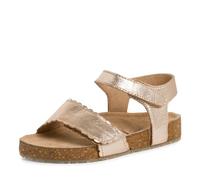 s.Oliver Garçon Fille 5-48500-42 Sandale Plate, Champagne MET, 28 EU
