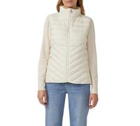 s.Oliver Gilet matelassé léger et pliable avec col montant, blanc cassé, 50