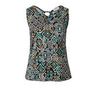 s.Oliver Haut bleu néon / orange clair / noir / blanc, Taille XL