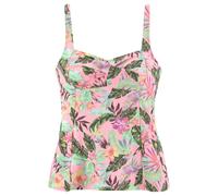 s.Oliver Haut de tankini aqua / jaune / vert / rosé, Taille S-M