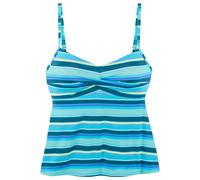s.Oliver Haut de tankini turquoise / bleu clair / bleu foncé, Taille XL