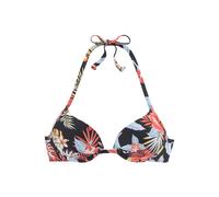 s.Oliver Hauts de bikini bleu / corail / noir, Taille 70