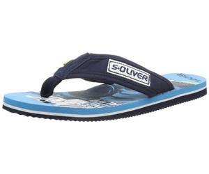 s.Oliver Homme Décontracté Tongs, Bleu Marine 805, 42 EU