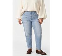 Jeans mom cheville coupe dÃ©contractÃ©e taille haute et jambe fuselÃ©e femme s.Oliver Bleu 34