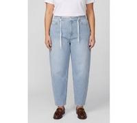 Jeans coupe régulière taille haute et jambe baril fines rayures femme s.Oliver Bleu 42