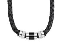S.oliver Jewel Hommes Collier Chaîne Cuir Acier Inoxydable SO688/1 - 458047