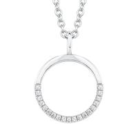 s.Oliver Collier avec pendentif en argent 925 Sterling pour femmes, avec zirconium synth., 42+3 cm, argent, Livré en boîte cadeau de bijoux