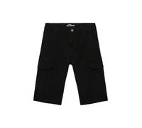 s.Oliver Junior 2142742 Bermuda Cargo, Noir 9999, 164 Grande Taille Garçon