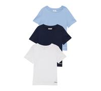 s.Oliver Junior T-Shirt bleu clair / bleu foncé / blanc, Taille 104-110