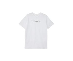 s.Oliver Junior T-Shirt pour garçon avec imprimé sur Le Devant, 0100, 140 cm