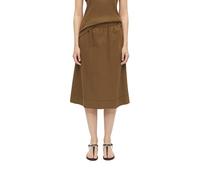s.Oliver Jupe pour Femme - Coupe décontractée, Jersey, Taille élastique, Ourlet à Franges